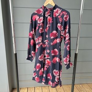 NWOT Banana Republic floral fit&flare dress - Sz 0